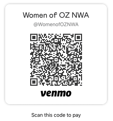 @WomenofOZNWA Venmo QR Code
