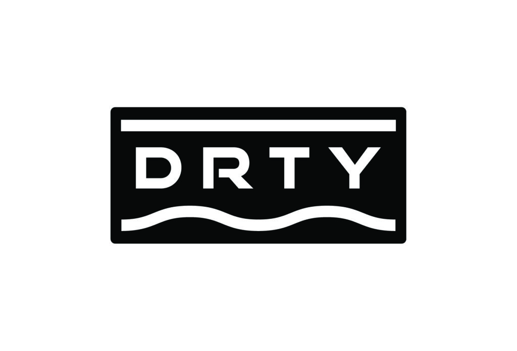 DRTY WORDMARK RECTANGLE BADGE